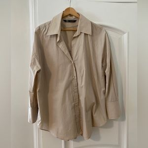 Zara poplin button down